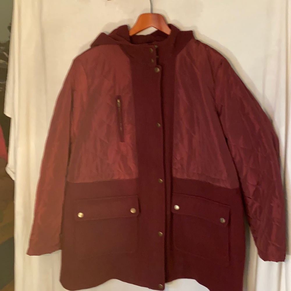 Apt. 9 purple winter coat size 2X.  Good-like new